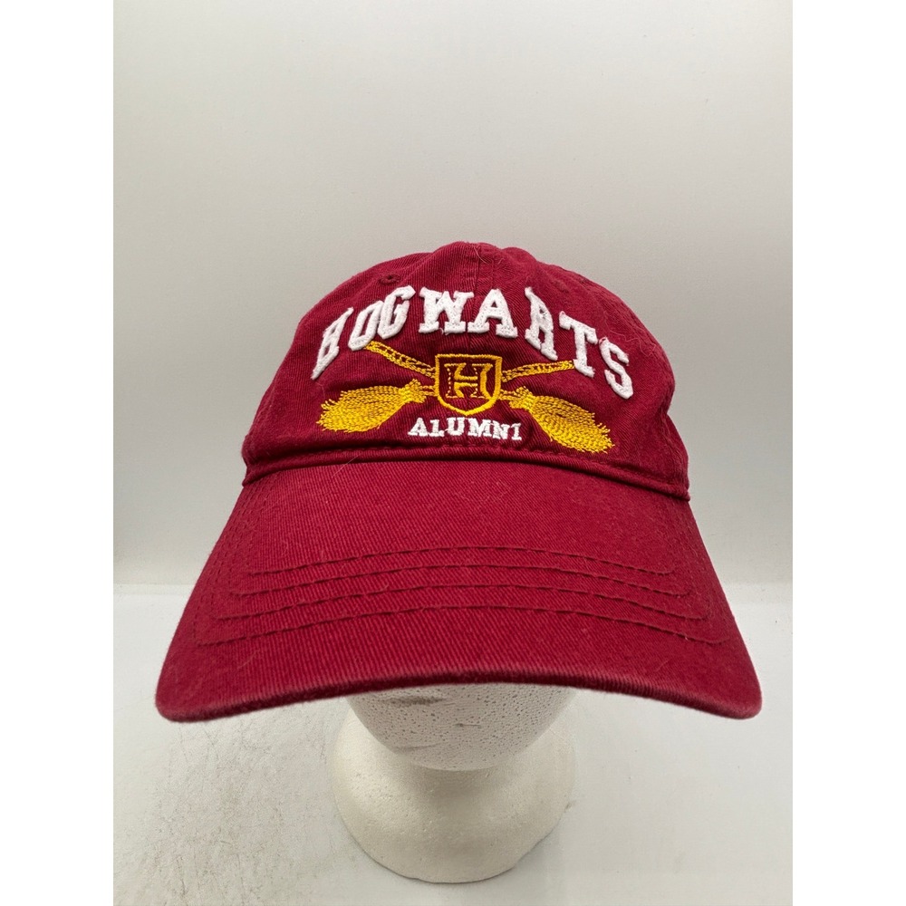 Harry Potter Hogwarts Alumni Baseball Cap Red Embroidered Hat Adjustable OSFM